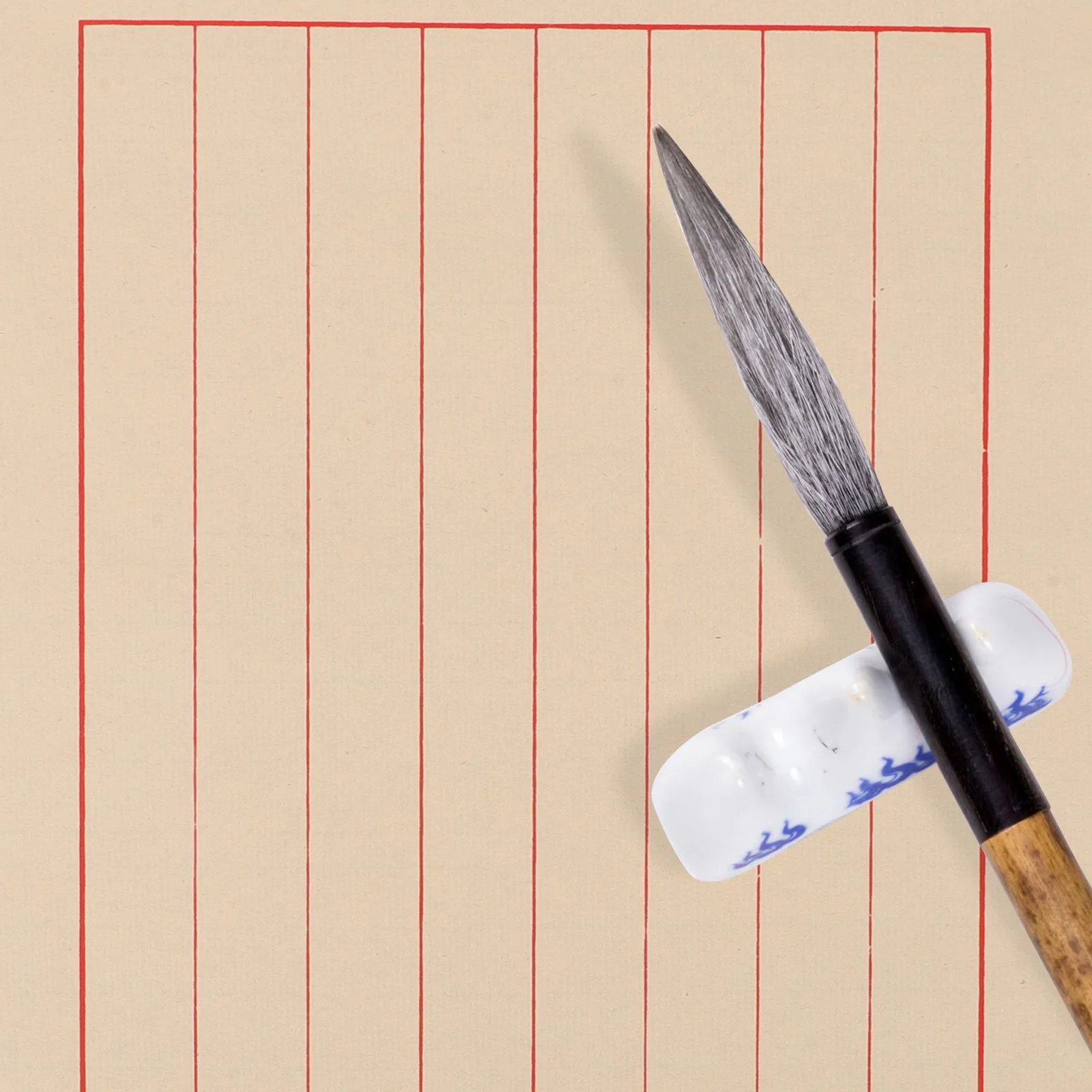 

50 Sheets Rice Paper Letter Chinese Calligraphy Supplies Practice Writing Durable Thickened Ink Holding Portable Art Stationery