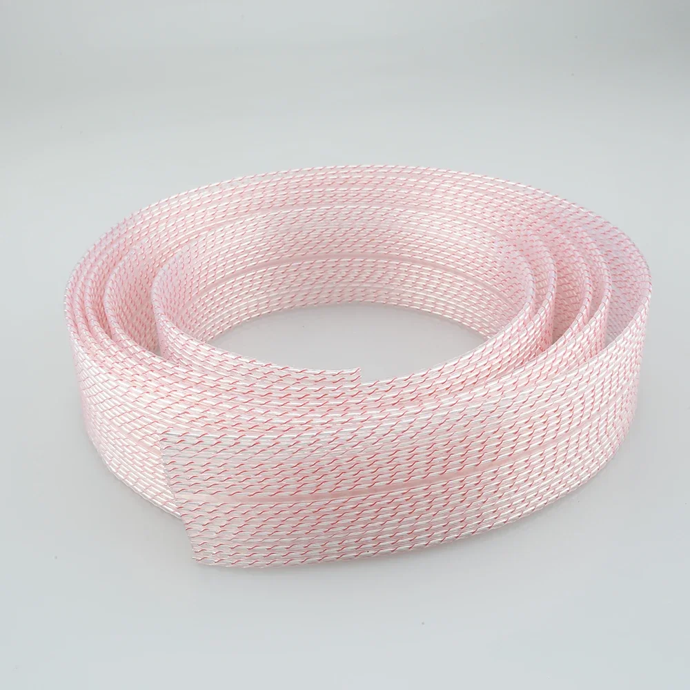 Audiocrast FC02ag Cavo per altoparlante piatto placcato argento Cavo per altoparlante piatto di fascia alta stile nordost unterminale