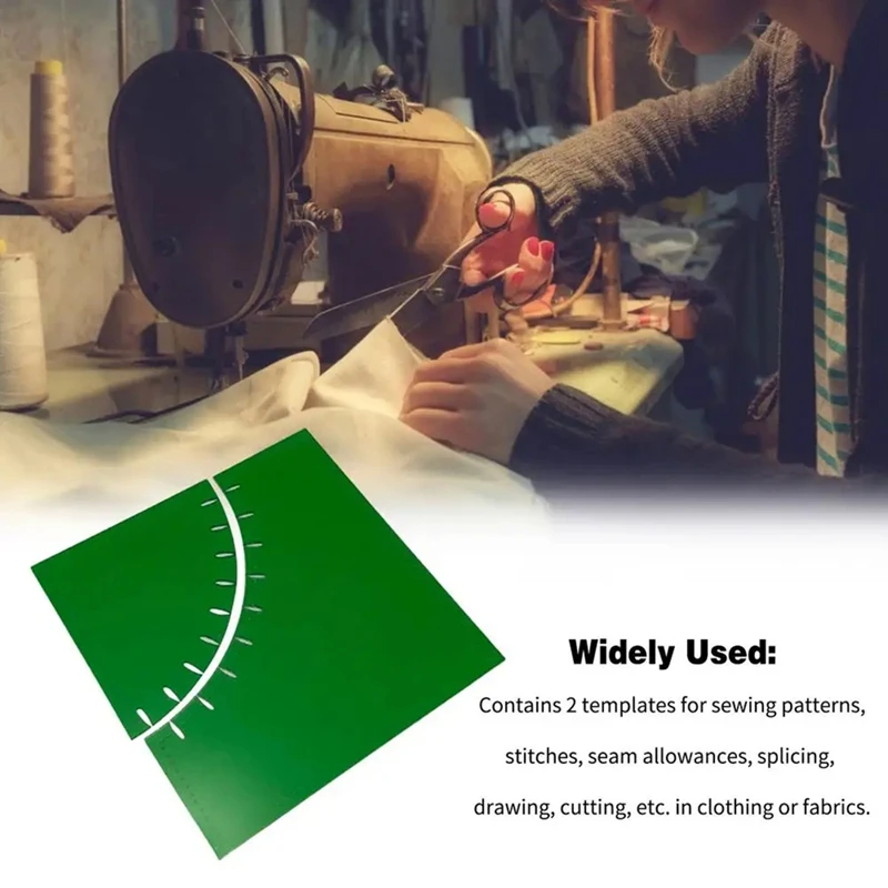 Quilting Ruler Template Free Motion Quilting Rulers & Templates for Machine Quilting Easy to Use Curved Acrylic Sewing-ABAM
