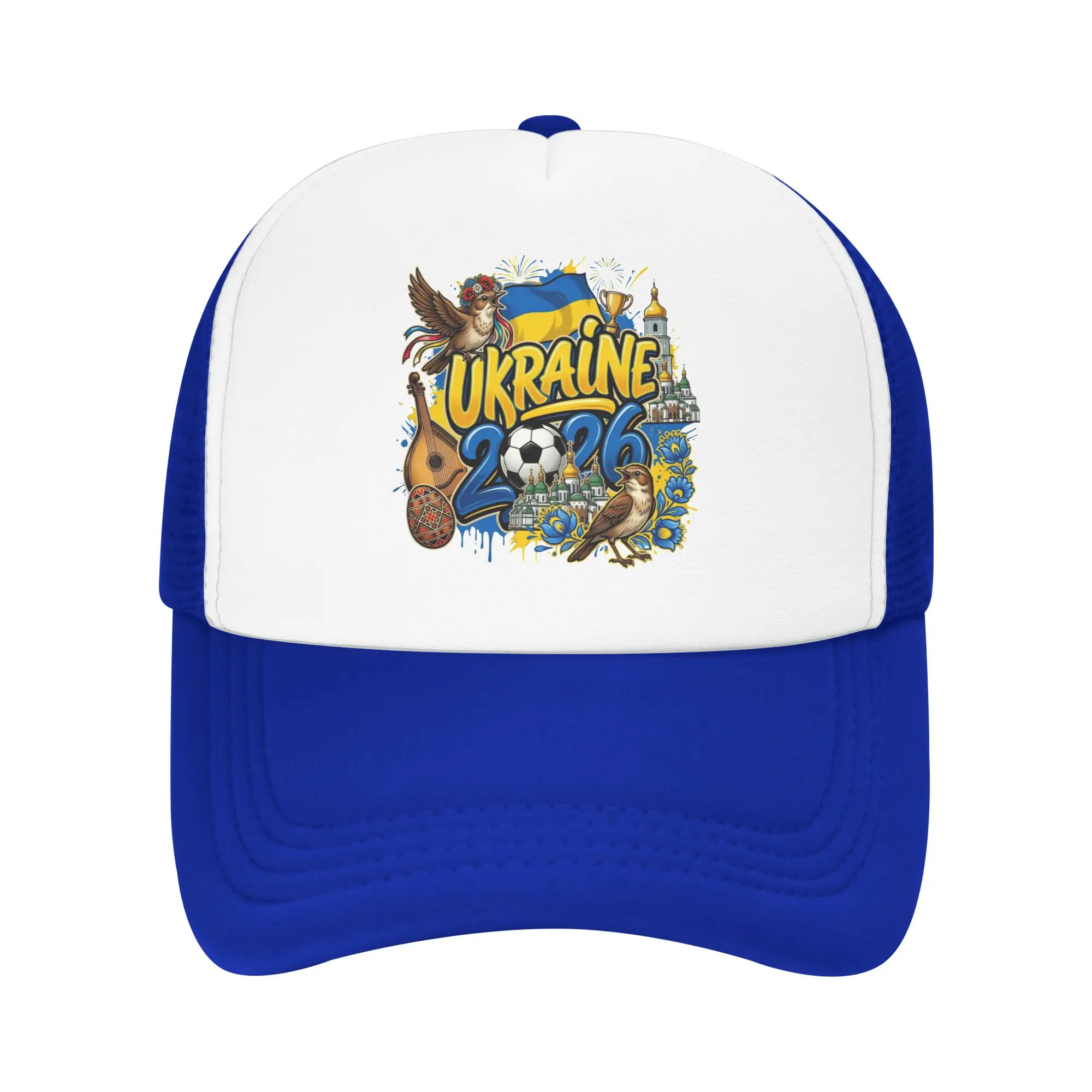 Ukraine Football Match 2026 Mesh Baseball Cap Men Women Casual Sun Hats Hats Adjustable Summer Trucker Hat