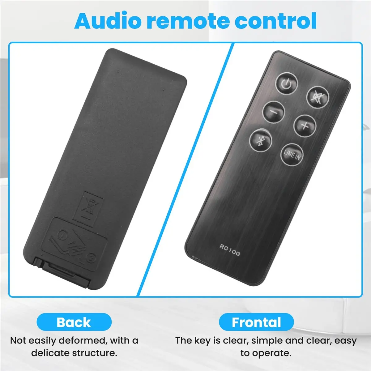 (A23G) New RC10G Remote Control Replacement for Edifier RC10G Bookshelf Speakers R1700BT R1700Bt Remote Control