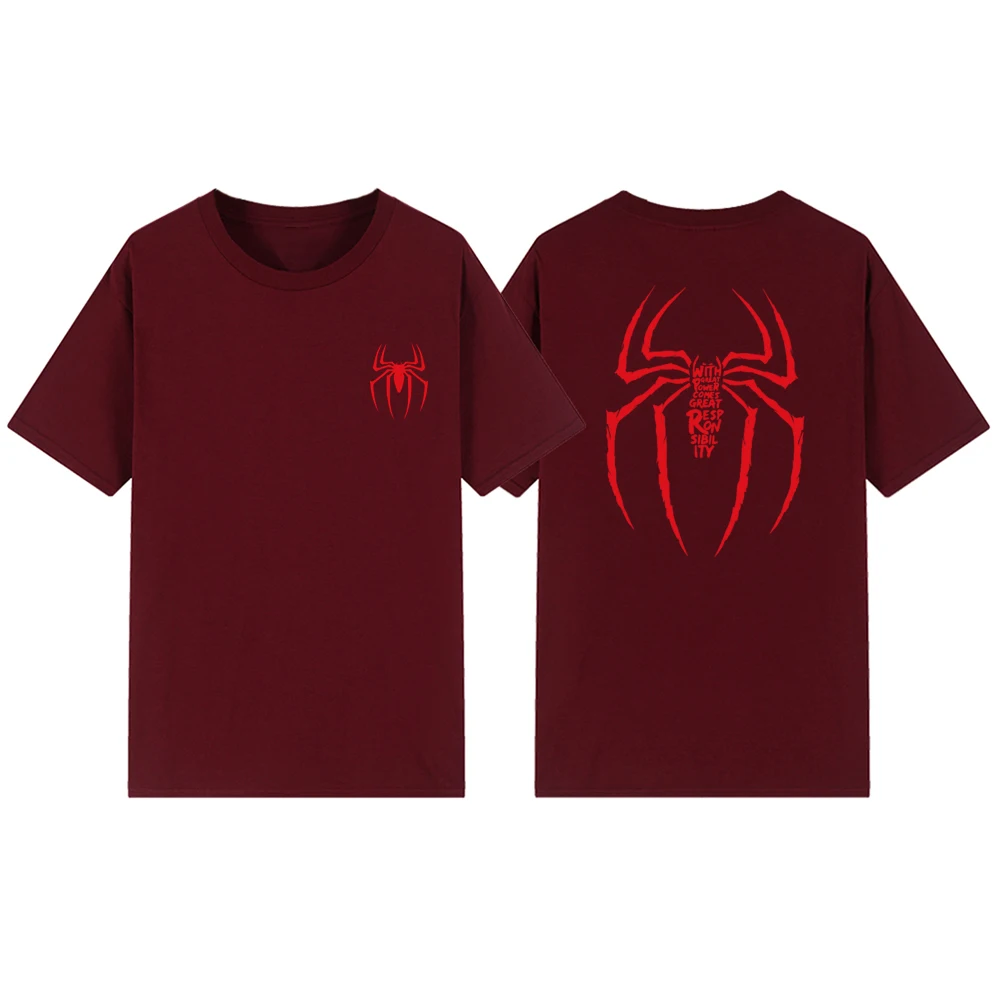 Mit großer Macht kommt große Verantwortung T-Shirt Tom Holland Shirt Superhelden-Filmreihe T-Shirt Unisex T-Shirts Fans Geschenk – Detail 6