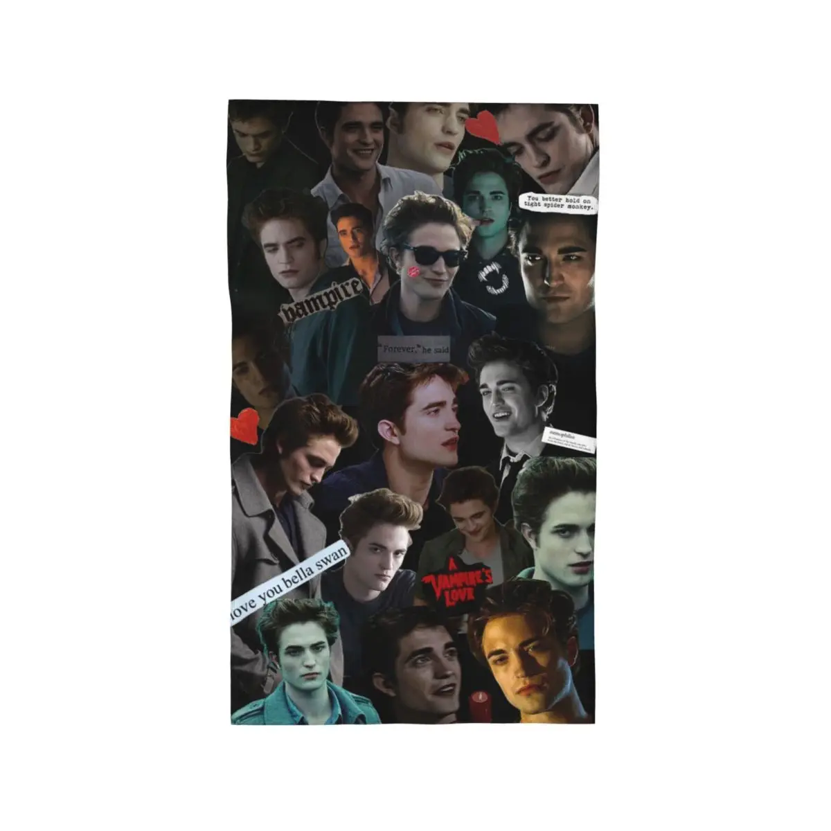 Custom Edward Cullen Twilight Soft Face Towel Quick Dry Pool Bath Cotton Towels Absorbent Quick
