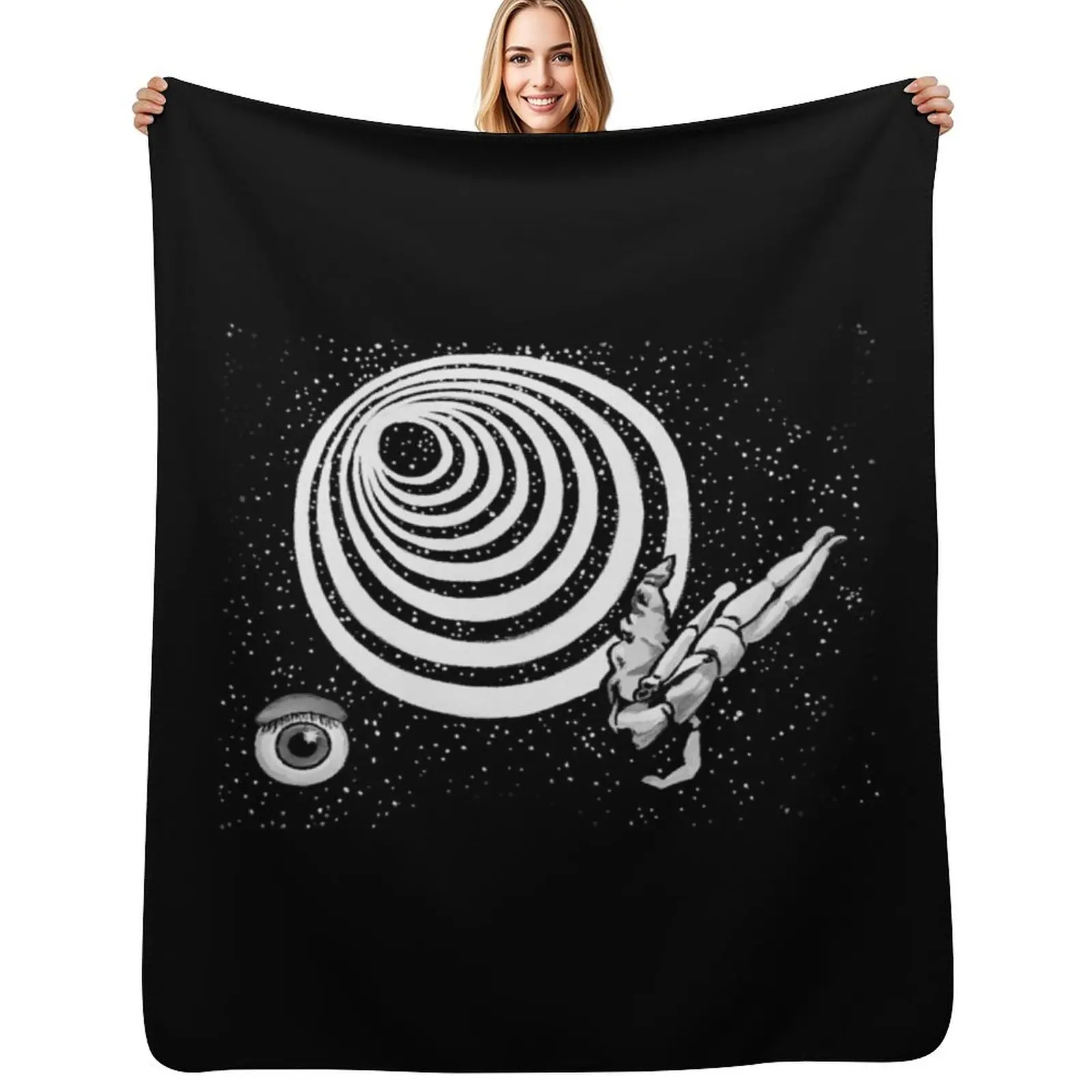 Twilight Zone Eye Throw Blanket Soft Home Decor Blanket for Couch Bedroom
