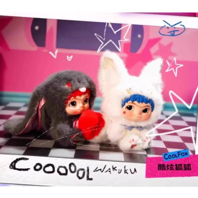 New Era WAKUKU Fox Rabbit Mischief Diary Series Blind Box Vinyl Plüsch Anhänger Blind Box Weihnachtsgeschenk