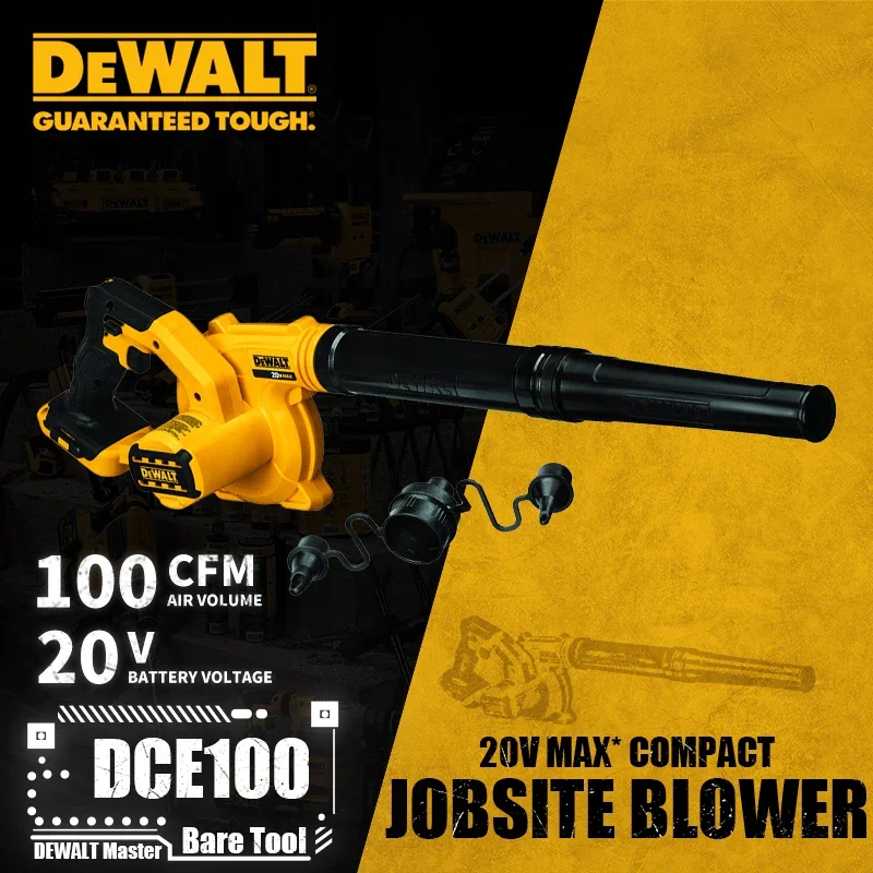 DEWALT-DCE100 컴팩트 작업 현장 송풍기, 20V 리튬 전동 공구, 100CFM 베어 툴