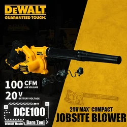 DEWALT DCE100 Compact Jobsite Blower 20V Lithium Power Tools 100CFM Bare Tool