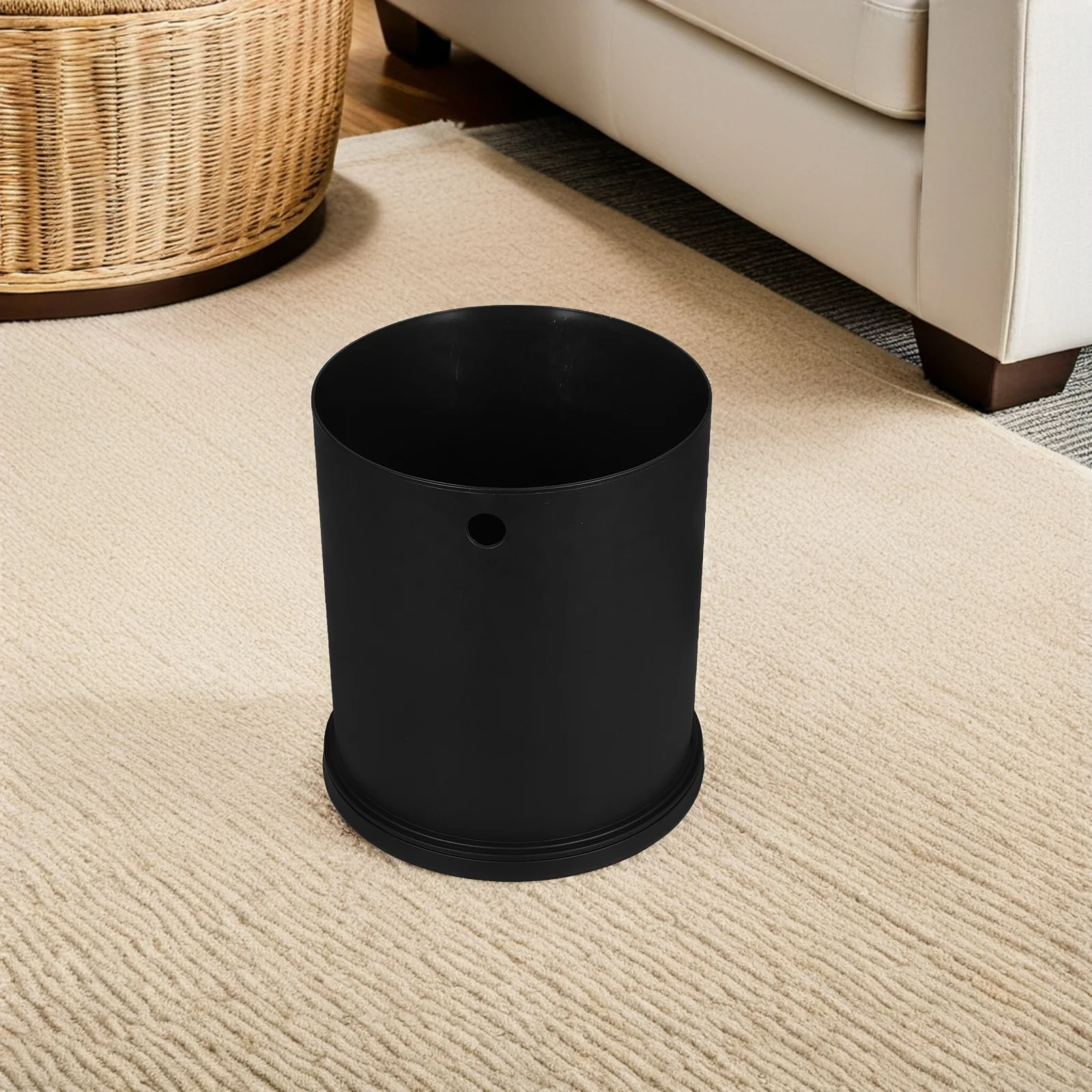 

Dual Layer Trash Can Inner Bucket Design Large Capacity Replacement for Kitchen Hotel Home Use Sturdy Plastic