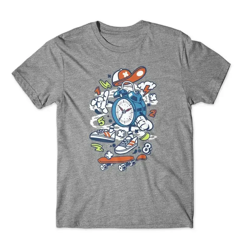 Twin Bell Clock T Shirt 100 Cotton Premium New