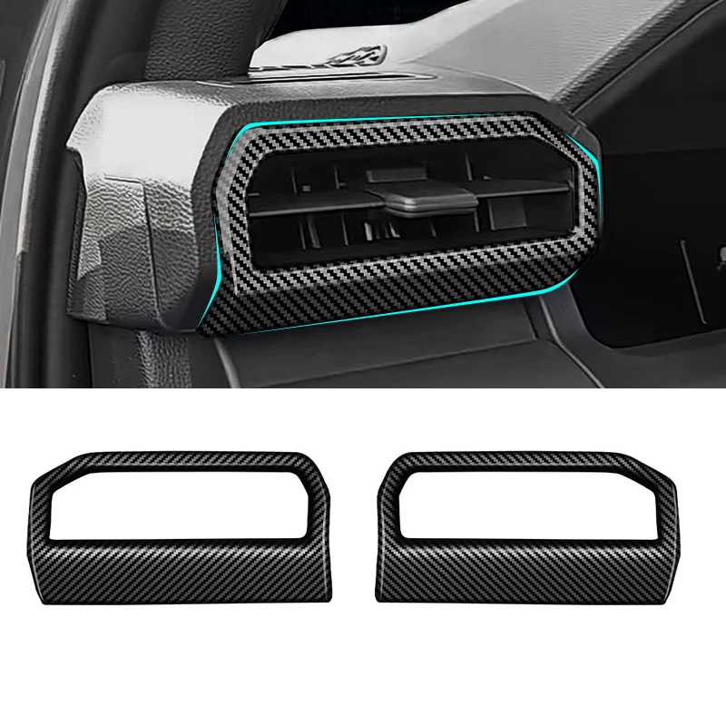 

ABS Carbon Fiber Color Dashboard Air Outlet AC Vent Frame Trim Cover Fit for 2024 Toyota Tacoma 2025 Auto Accessories