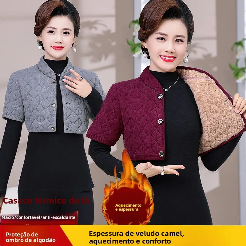 thickened-camel-down-shoulder-wrap-shawl-winter-warmth-protection-for-elderly-mothers-grandmothers-cold-resistance