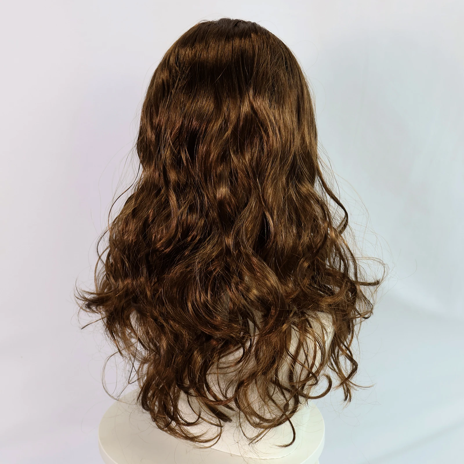 Synthetic Brown Wavy Movie role-playing Wig Suitable For Women'S Daily Use Cosplay Wig