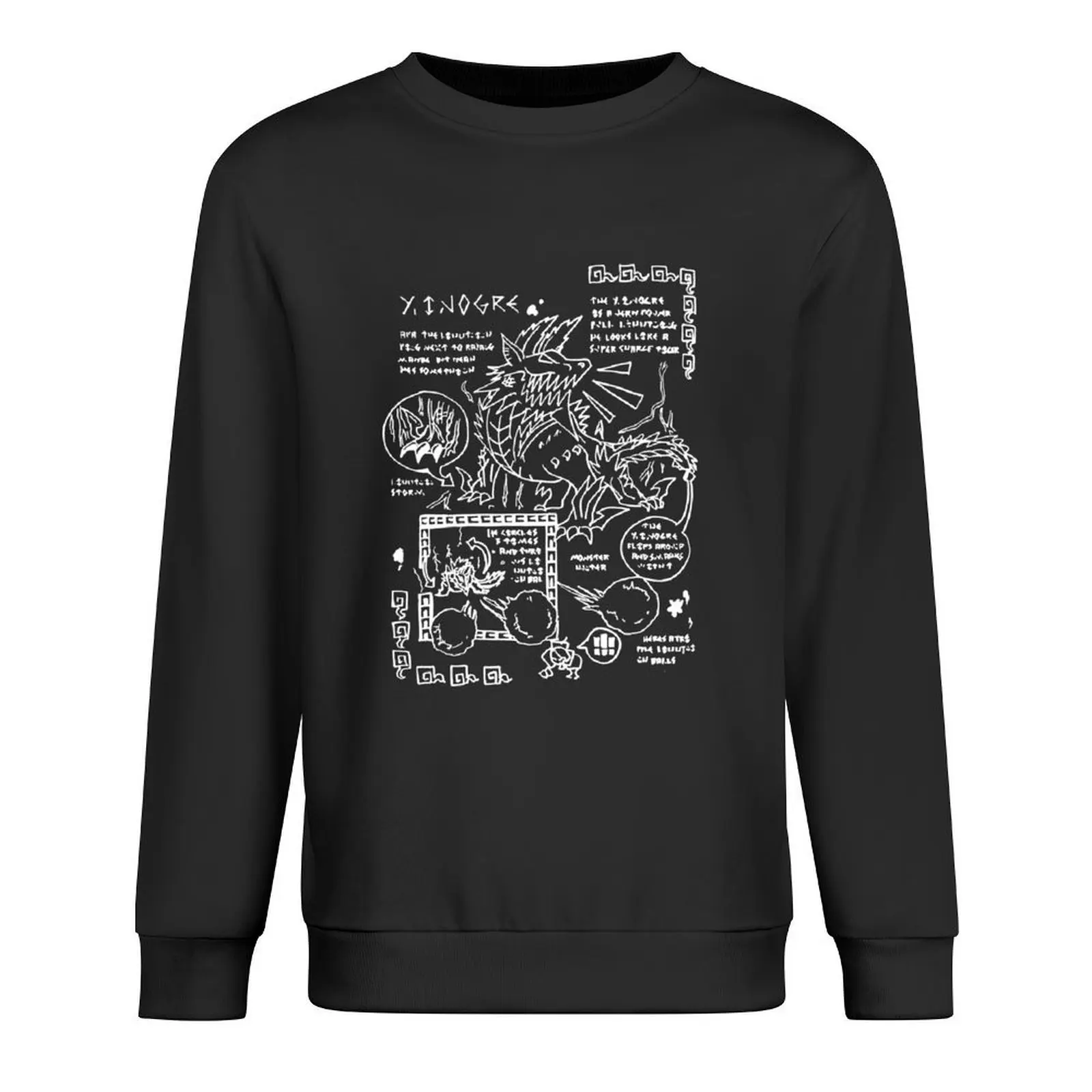 

Monster Hunter - Zinogre Pullover men wear japanese style men's sweat-shirt set graphic t shirts men oversize sweatshirt