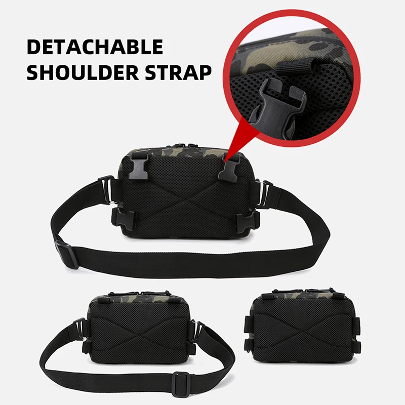 Tactical Chest Pack Utility Bag Cycling Camping EDC Rig Pouch Vest For Fishing Hiking Recon Kit Bag Shoulder Waist Backpack