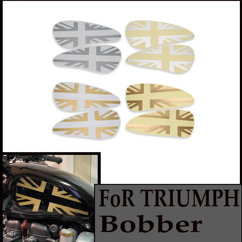 สำหรับ Triumph bobber T100 T120 Speedmaster รถจักรยานยนต์สติกเกอร์ด้านถังน้ำมันป้ายสะท้อนแสงอุปกรณ์ตกแต่งรูปลอก