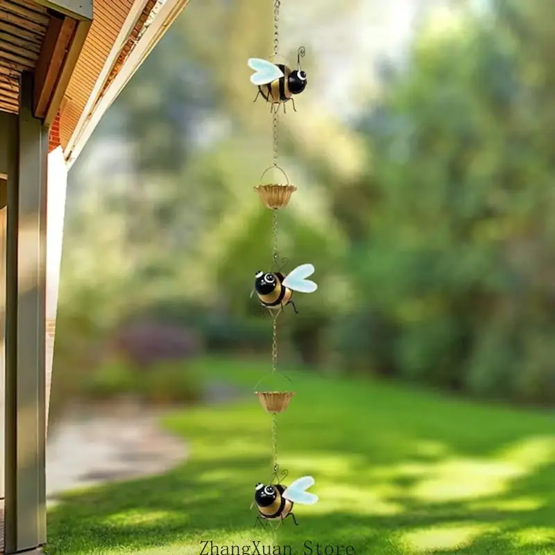 Hängende Regenkette für den Außenbereich für die Freien Exquisite Bienen-Regenkette 3XUF – Detail 4