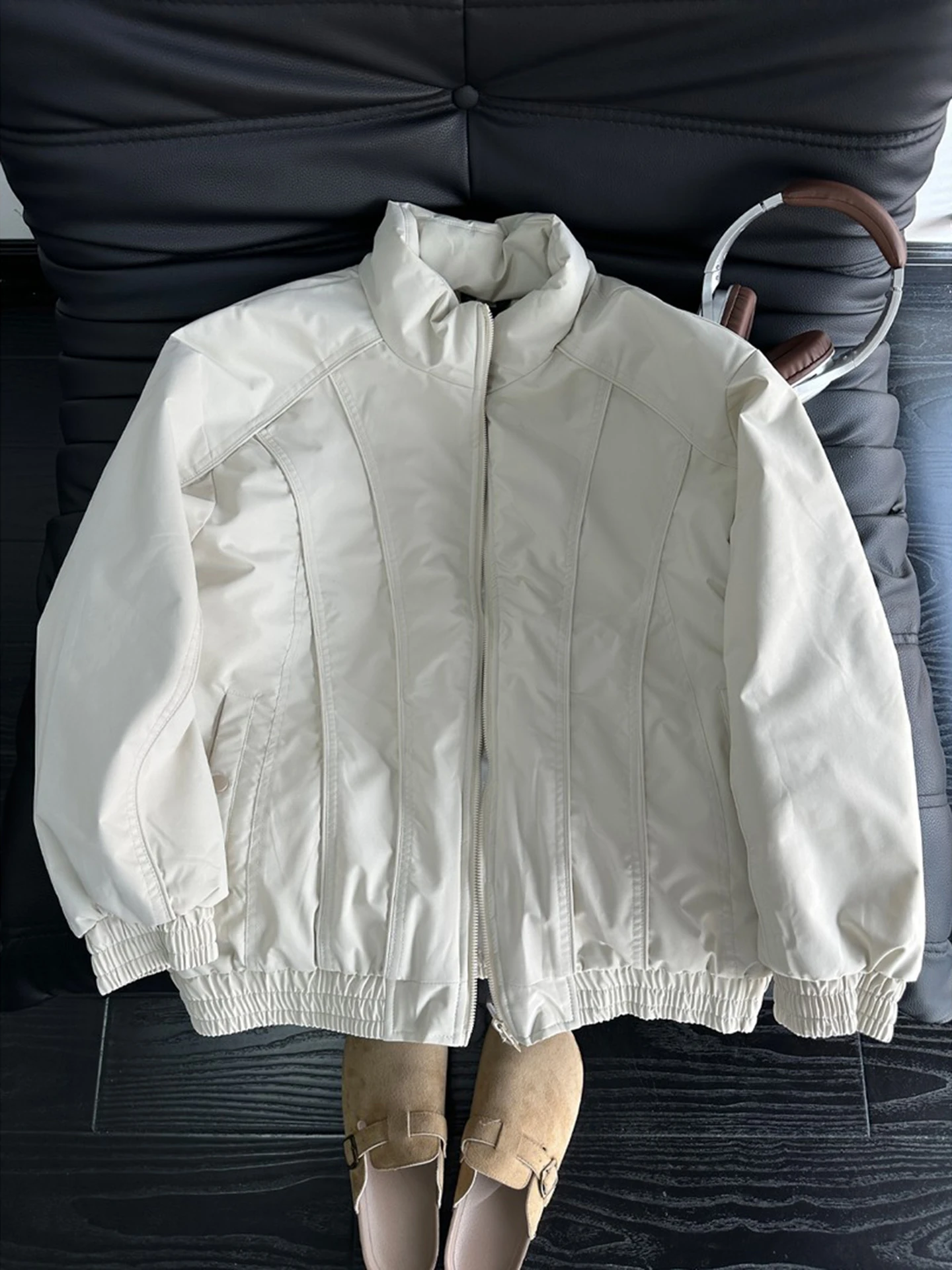 

Мужская зимняя теплая куртка из хлопка с воротником-стойкой, в стиле пэчворк, утолщенная, повседневная, молодежная, свободного кроя, однотонная