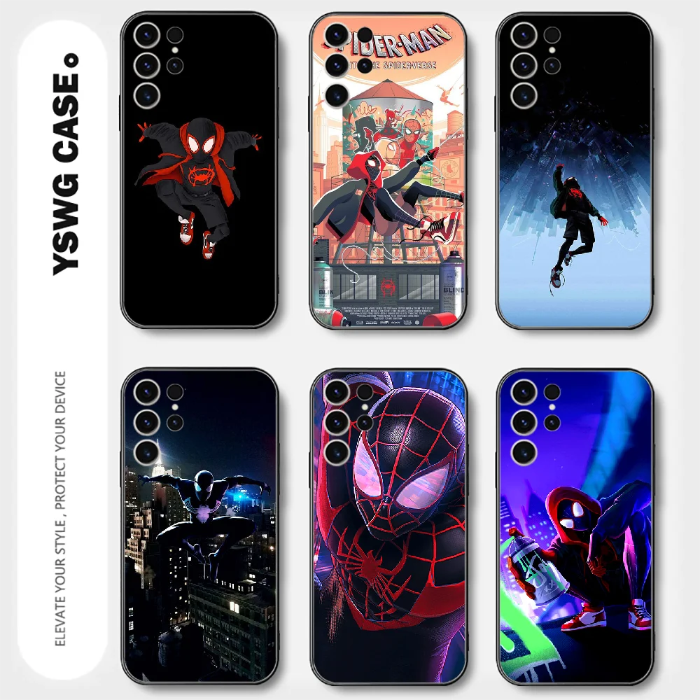 Spider-Man Morales Phone Case For Samsung Galaxy A S 20 21 22 23 12 13 32 33 34 51 52 53 54 71 FE Ultra Plus Cover