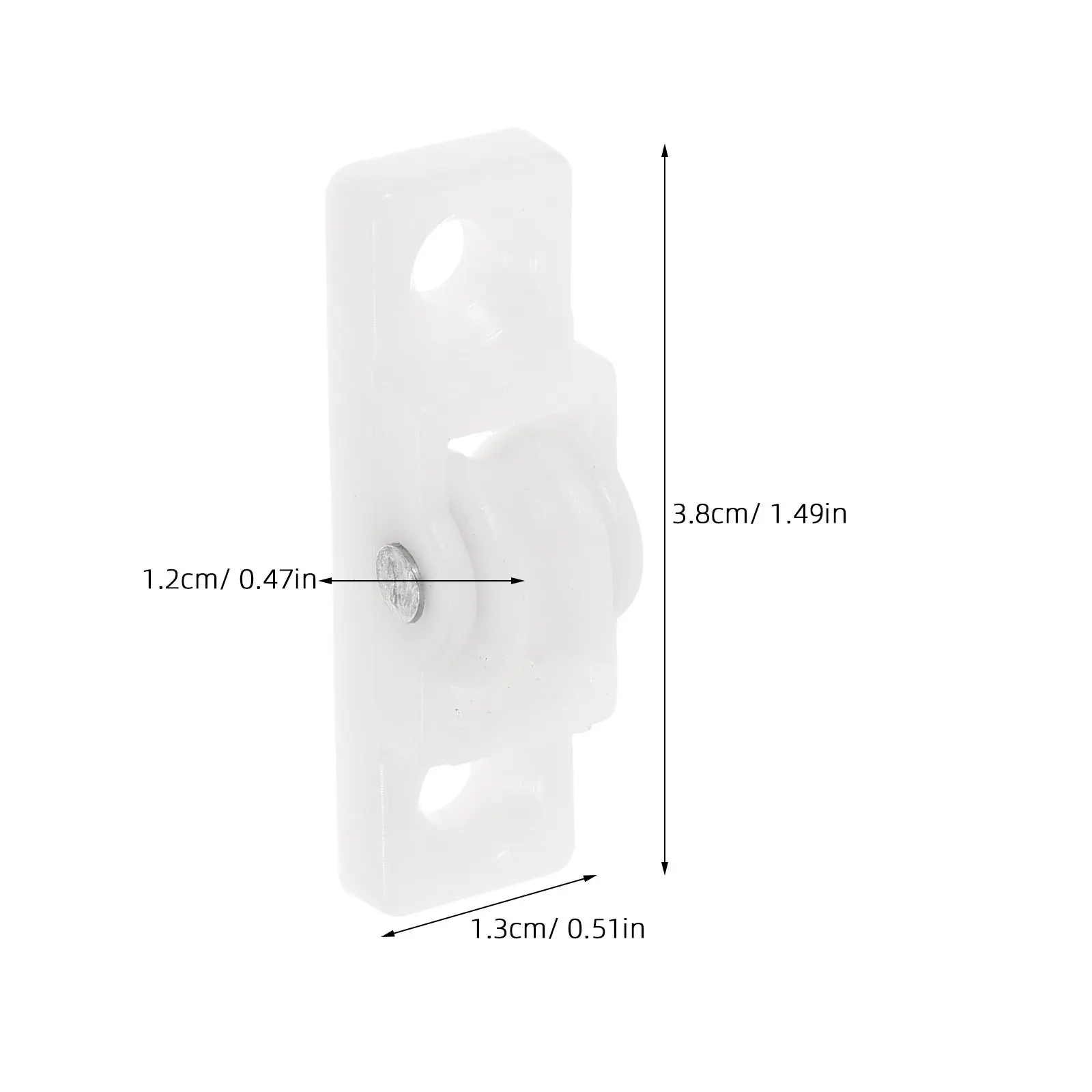 12Pcs Upright Freezer Glass Door Roller White Sliding Wheel Refrigerator Cabinet Bottom Appliance Casters Commercial Fridge - view 3