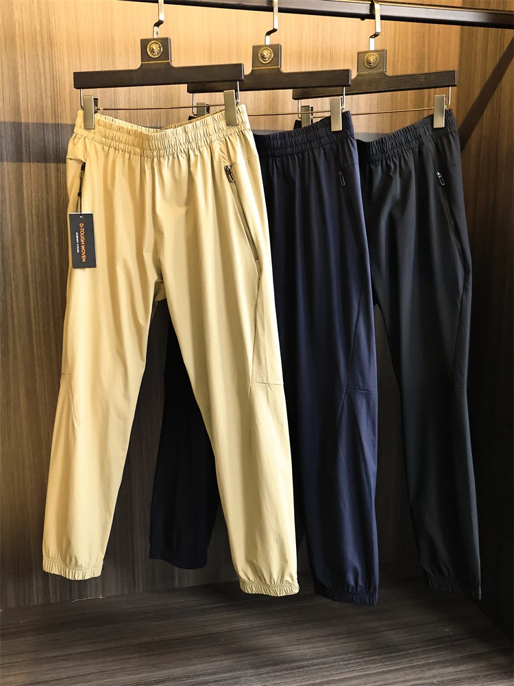 

Lightweight Breathable Men's Outdoor Sports Qui-Drng Casual Pants Summer Faion Urban Sle Long Straight Leg Trousers