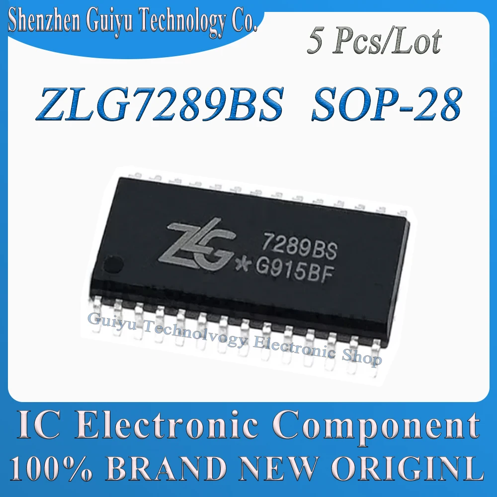 

5 Pcs/Lot ZLG7289BS ZLG7289B ZLG7289 ZLG IC SOP-28 IC Chip