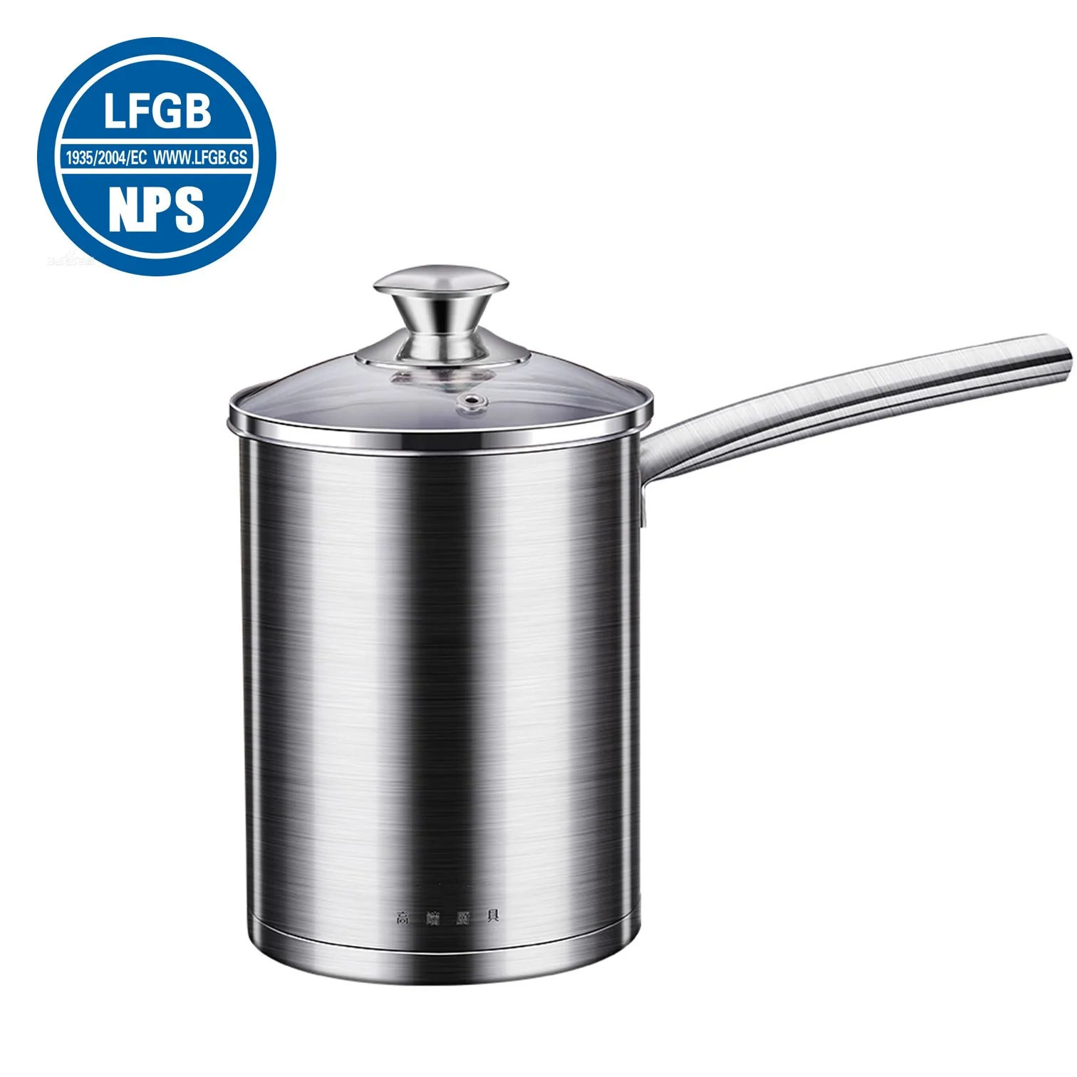 

LFGB Certificated 316L Stainless Steel Mini Pot Frying Chicken French Fries Deep Fryer with Mesh Strainer Special Kitchen Tool