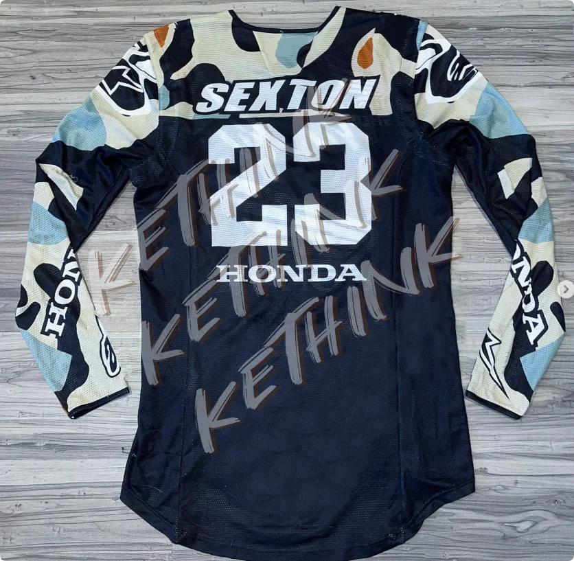 

Quick Dry Honda Motorcycle Jersey, Long Sleeve Breathable Riding Shirt Y2K Dirt Bike and Mountain Racing, Comfortable Daily Gear