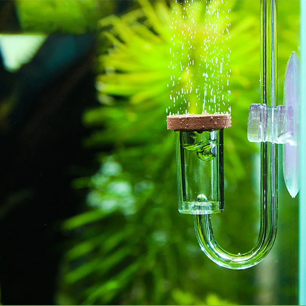 Acrylic Transparent CO2 Diffuser Atomizer Bubble Counter for Aquarium Plants Water Grass