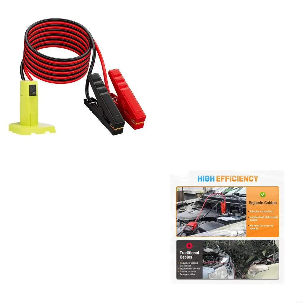 F1CF Universal Car Battery Boosters Cable Jumper Cable Overload Safety