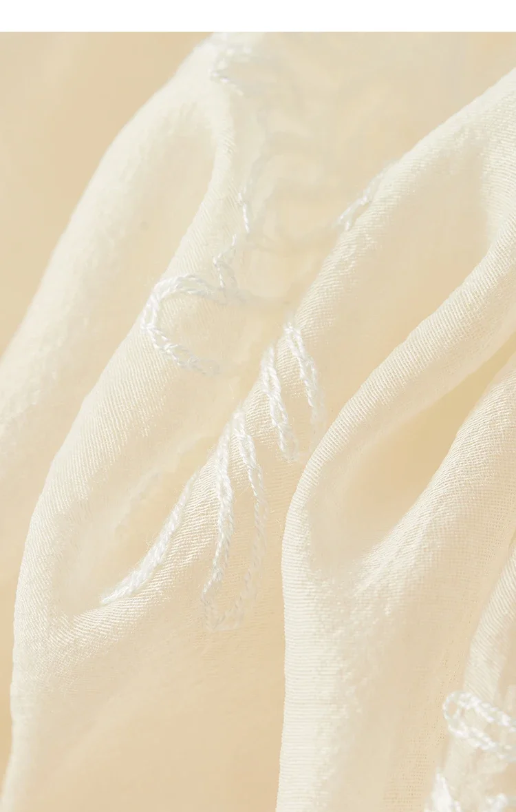 SENTUBILA Damen Elegantes Outfit im chinesischen Stil, besticktes Oberteil mit Froschknöpfen für den täglichen Gebrauch, Midi-Kleid mit Trägern, zweiteiliges Set 141Z535 – Detail 13