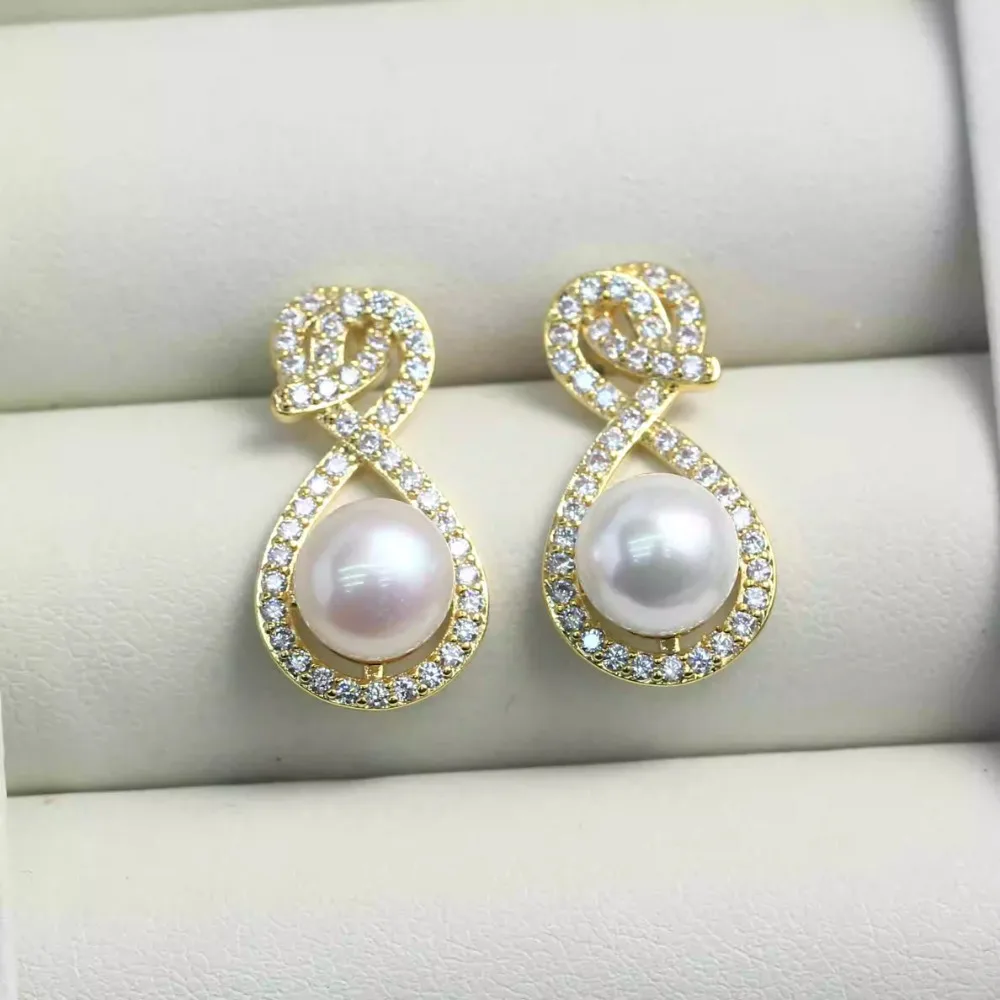 

6 шт., игла из стерлингового серебра 925 пробы, 18-каратное золото, латунные серьги с покрытием, ювелирные изделия своими руками, серьги с жемчугом, аксессуары