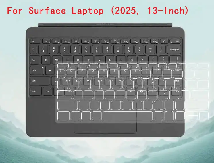 

for Microsoft Surface Laptop (2025, 13-Inch) Surface Laptop 13 inch 2025 TPU Keyboard cover skin screen film Protector