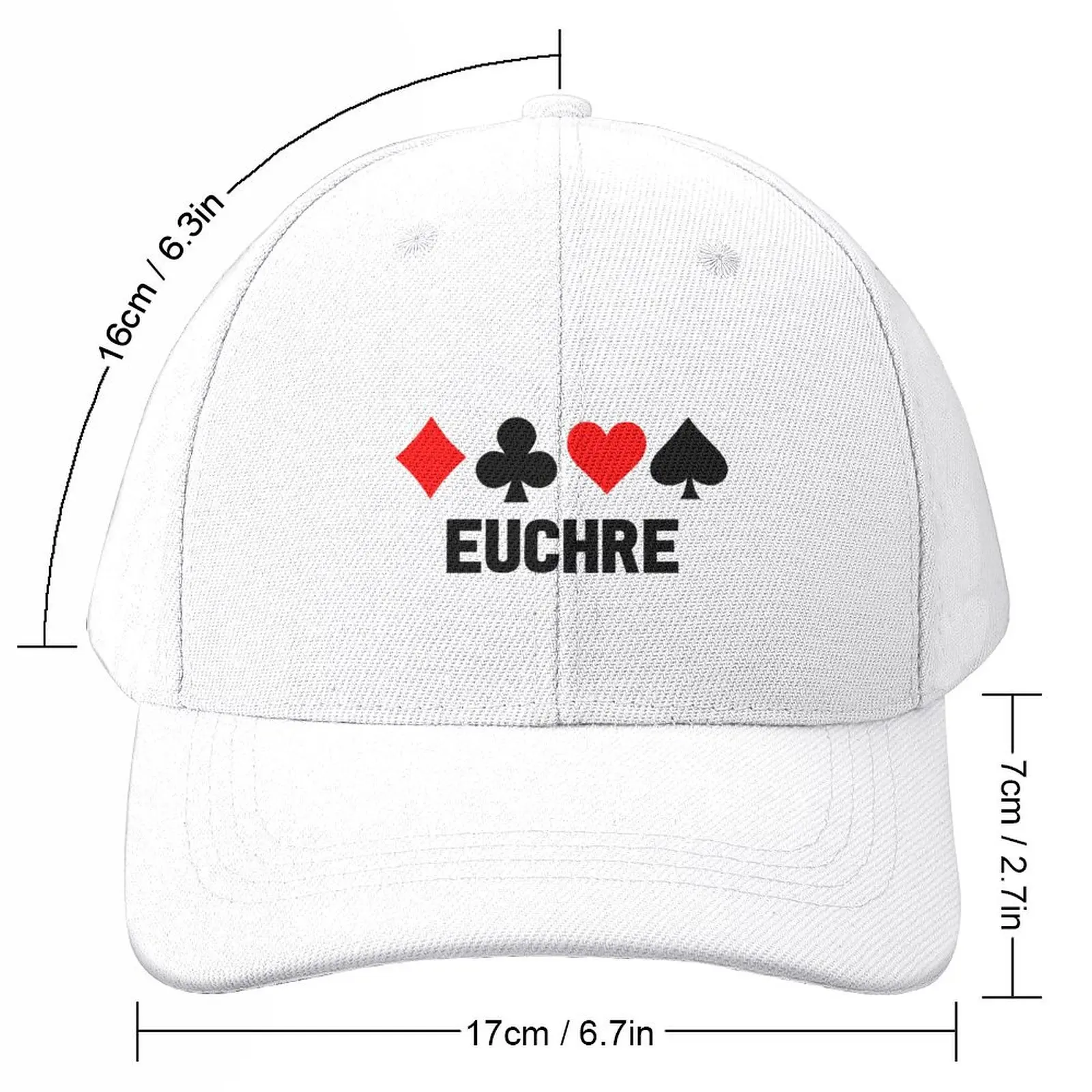 Euchre Player, Card Game Baseball Cap New In Hat sun hat Snapback Cap Fishing cap Golf Wear Men Women's