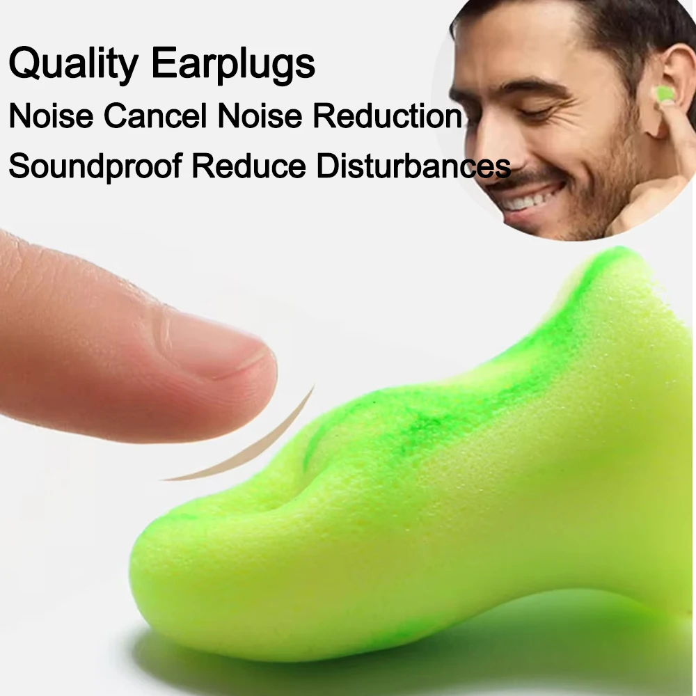Soundproof Sleeping Ear Plugs Earplugs For Sleeping Special Mute Soft Slow Rebound Student Anti-Noise Protection Earplug S/M/L