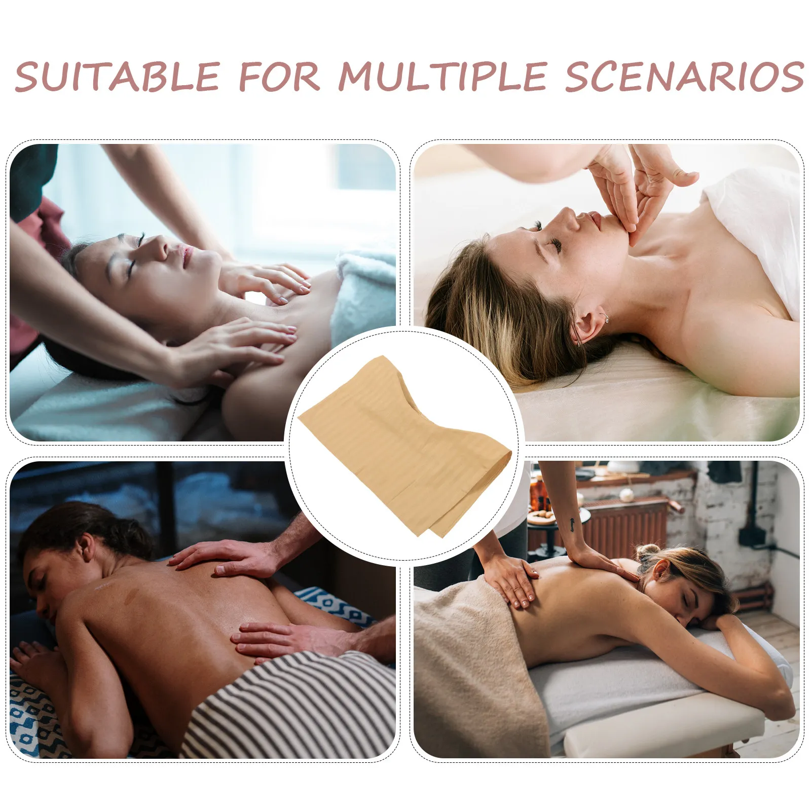 

Breathable Massage Bed Sheet Face Hole Cover Soft Comfortable Beauty Salon Massage Supply Face Hole Cover Beauty Supplies