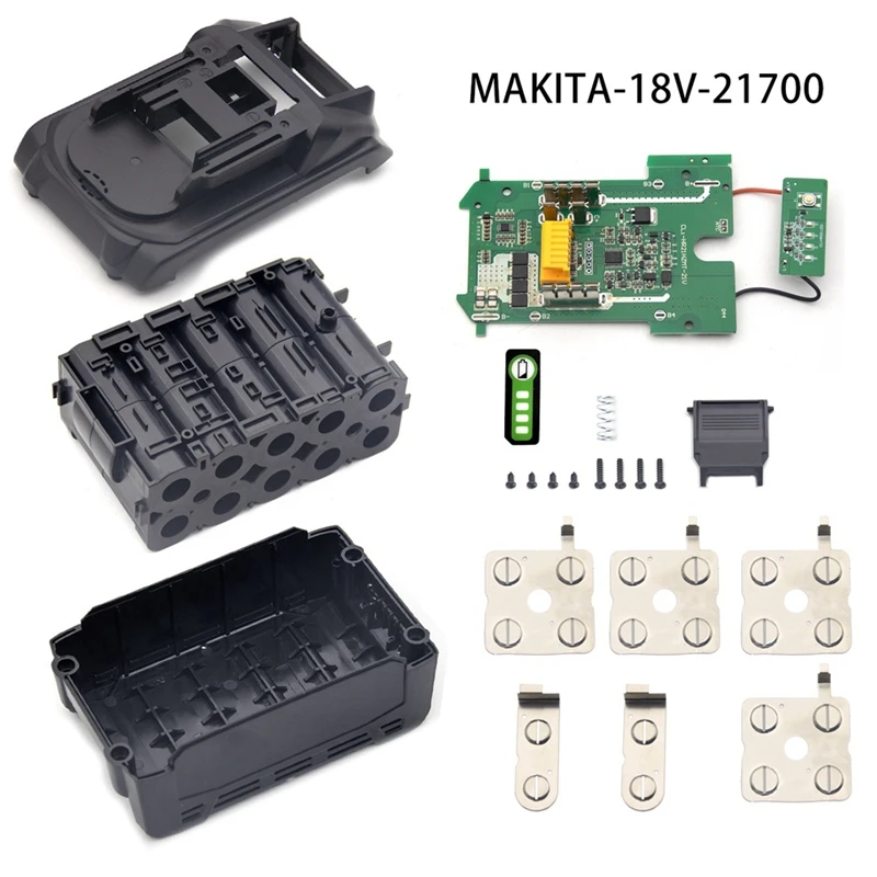 BL1830 LI-Ion Battery Plastic Case Protection Board PCB Input 21700 Battery For Makita 18V Battery BL1850 BL1830 BL1820