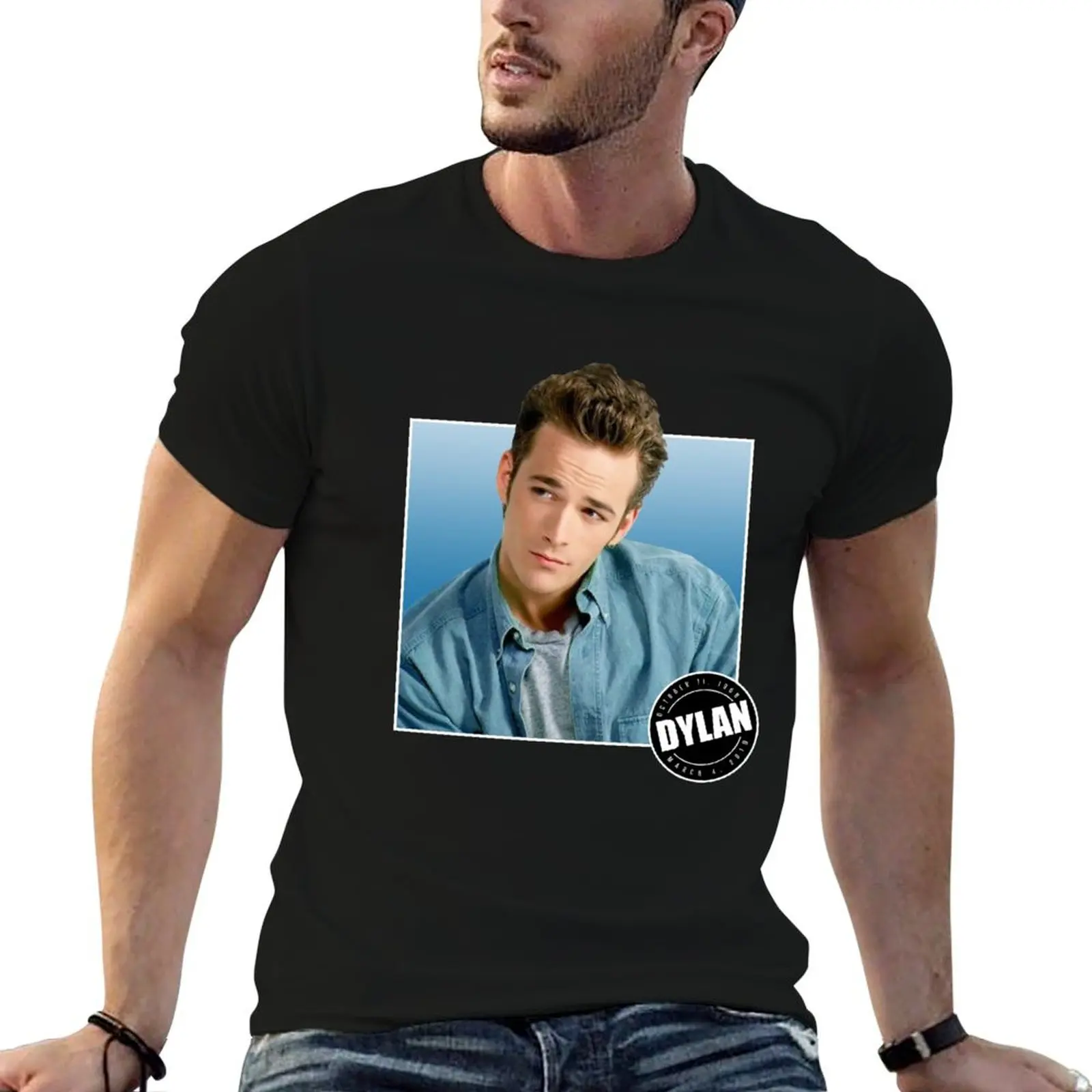 

LUKE PERRY RIP TRIBUTE T-Shirt t shirts for man slim fit t shirts cotton 100% T-Shirt