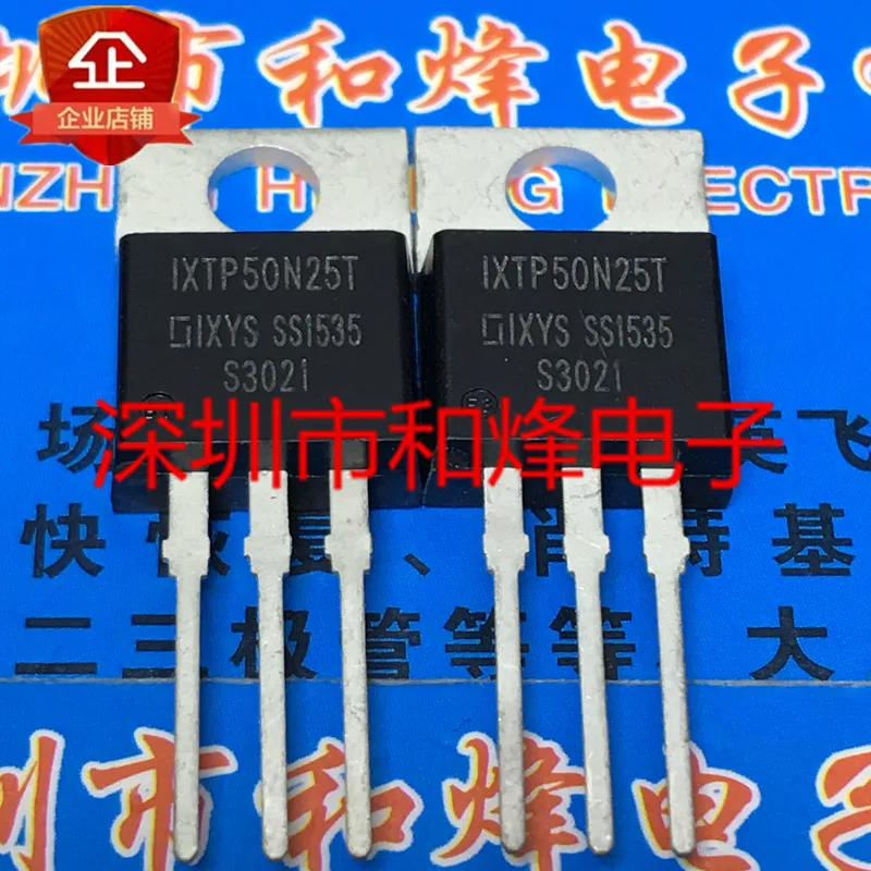 5PCS-10PCS IXTP50N25T  TO-220 250V 50A  Quality guarantee Fast Shipping On Stock