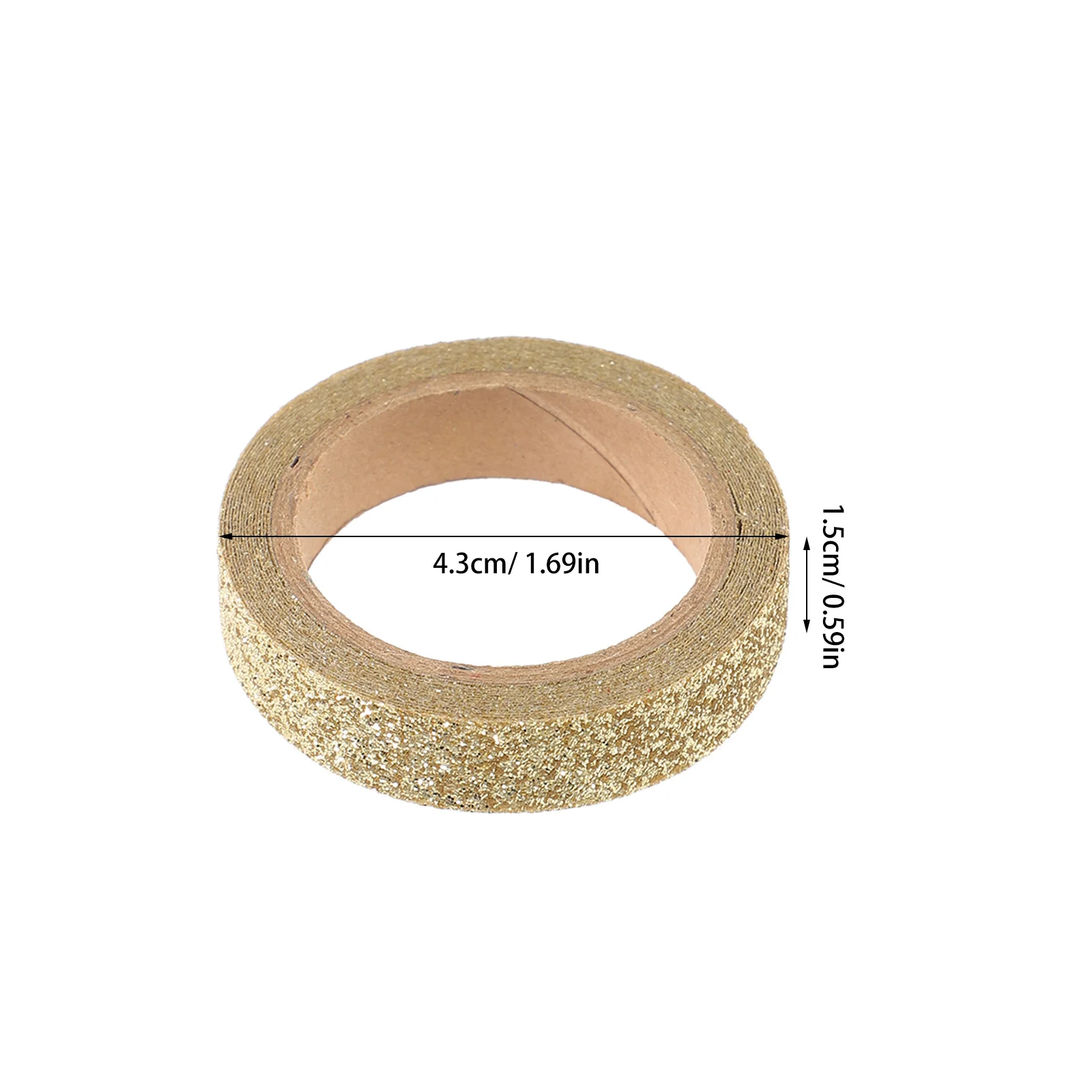 5 rollos de cinta Washi con purpurina, álbum de recortes decorativo, cinta de papel de colores DIY, pegatinas artesanales, cintas para cuaderno, cintas Washi DIY