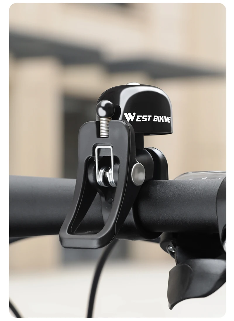 WEST RADFAHREN Mountainbike Glocke Sicherheit Warnung Signal Laut Retro Fahrrad Glocke Straße Lenker Fahrrad Zubehör Reit Ausrüstung – Detail 18