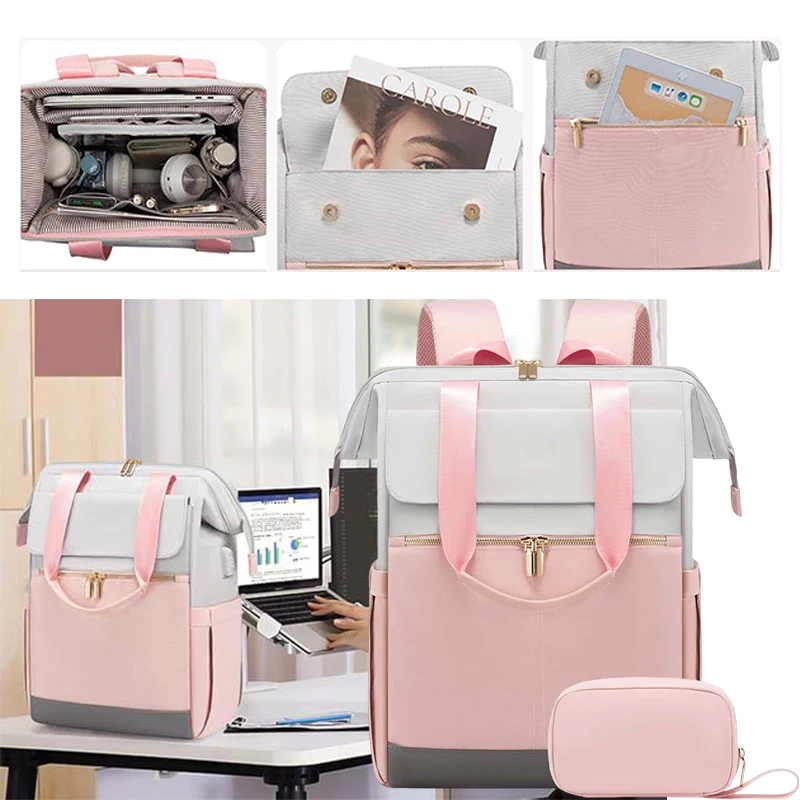 

Laptop bag, travel and leisure mommy bag, diaper bag, men's and women's fashionable backpack