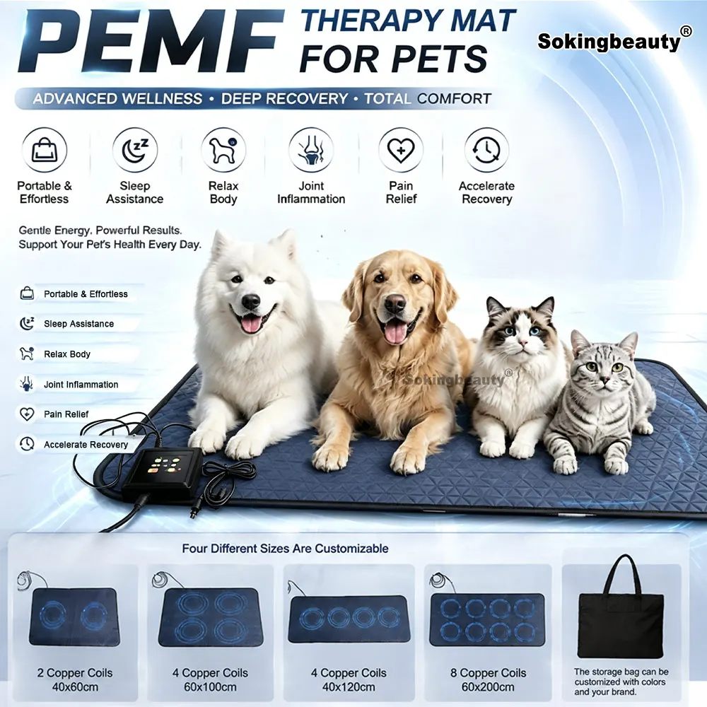 Massage PEMF Mat For Pet Wellness Support Joint Comfort For Cats & Dogs Pemf Mat Machine For Home Use