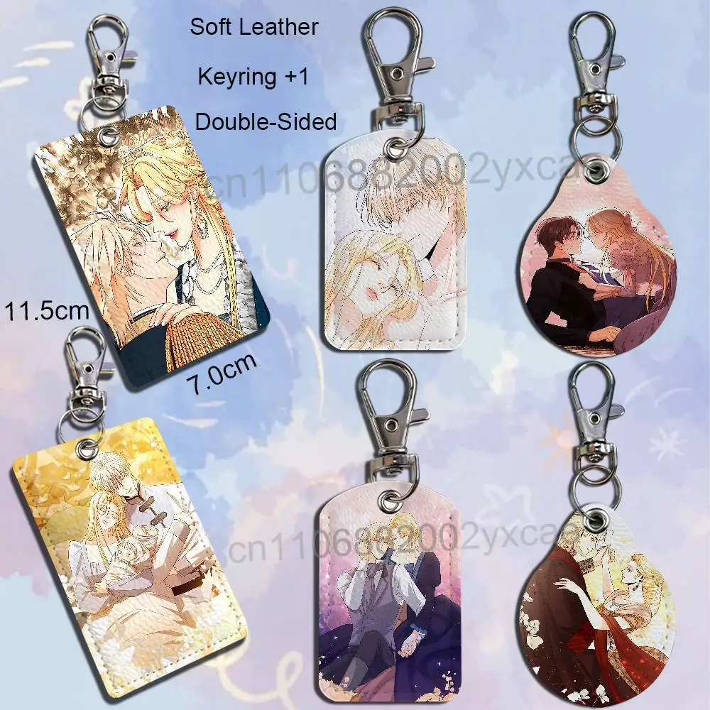 Navier Ellie Trovi Remarried Empress Cartoon Singer Anime Card Keychain Fashion Pendant Bag ID Door Card Holder Bus Card