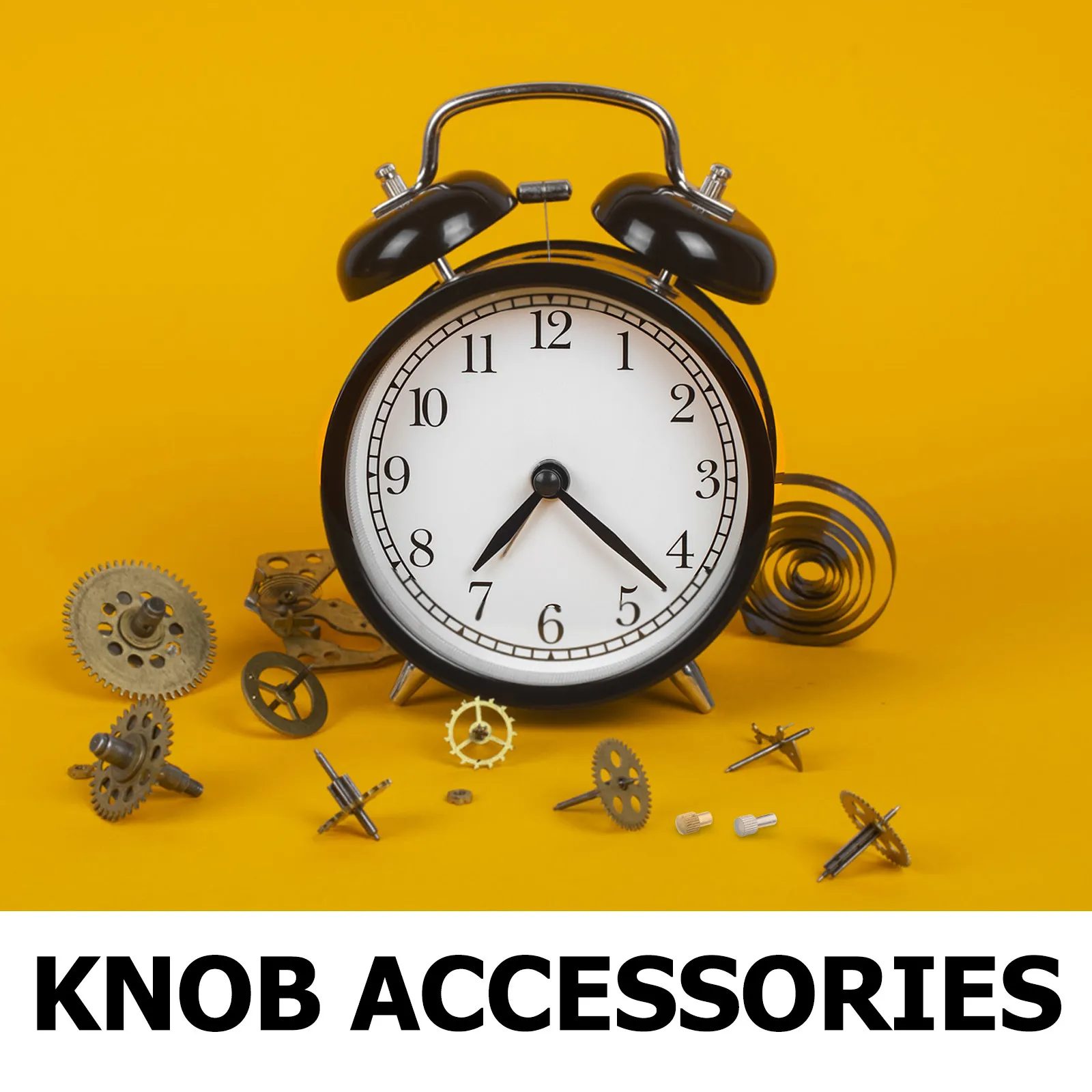 4Pcs Clock Repair Knobs Universal Mechanical Metal Knurled Adjustment Alarm Set Setting Replacement Parts DIY