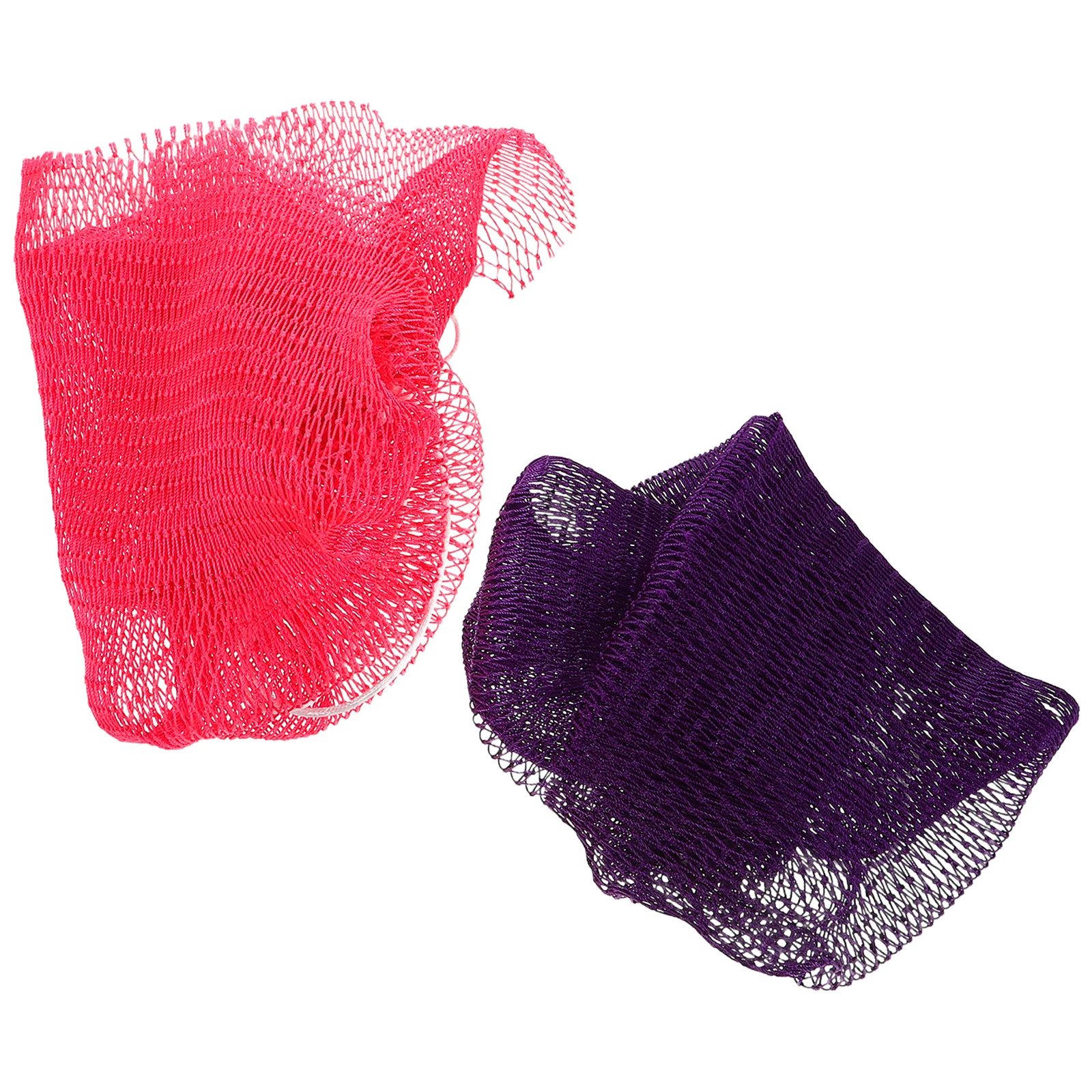 

2pcs African Exfoliating Net Sponge Body Scrubber Stretchable Deep Cleansing Durable Bath Shower Cloth Back Exfoliator Sensitive