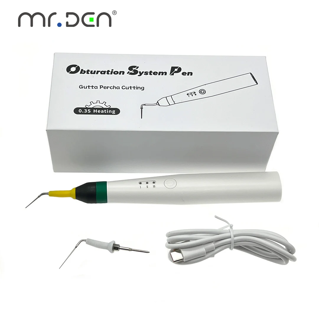 MR DEN Dental Endo Obturation System Pen ePack Portable Cordless Gutta Percha Point Softener & Cutter for Clinical Use