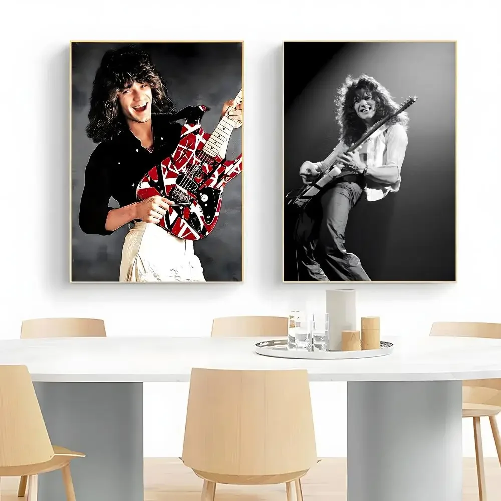 e-Eddie Van Halen Poster Wall Art Print Decorative Mural Home Decor Gift Unframed