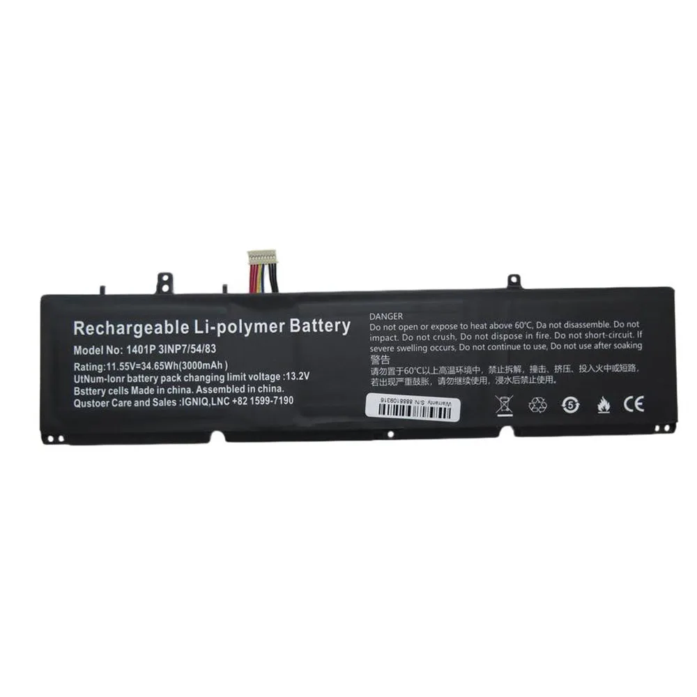 Laptop Battery For IGNIQ ByBook Pro 14X IG-BYB14107 2nd gen IG-BYB14110 14X 1401P 11.55V 3000mAh 34.65WH New