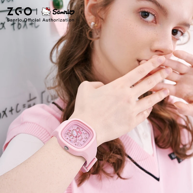 ZGO Sanrio Cinnamon Dog Genuine Jelly Watch For Girl 887