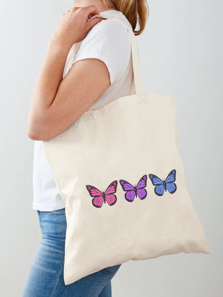 

butterflies for people who have clear phone cases Tote Bag canvas tote bag Big bag female hand bags